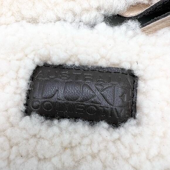 NEW Australia Luxe‎ Collective Womens 10 Marcos Mule Gray Leather Shearling - Picture 5 of 7